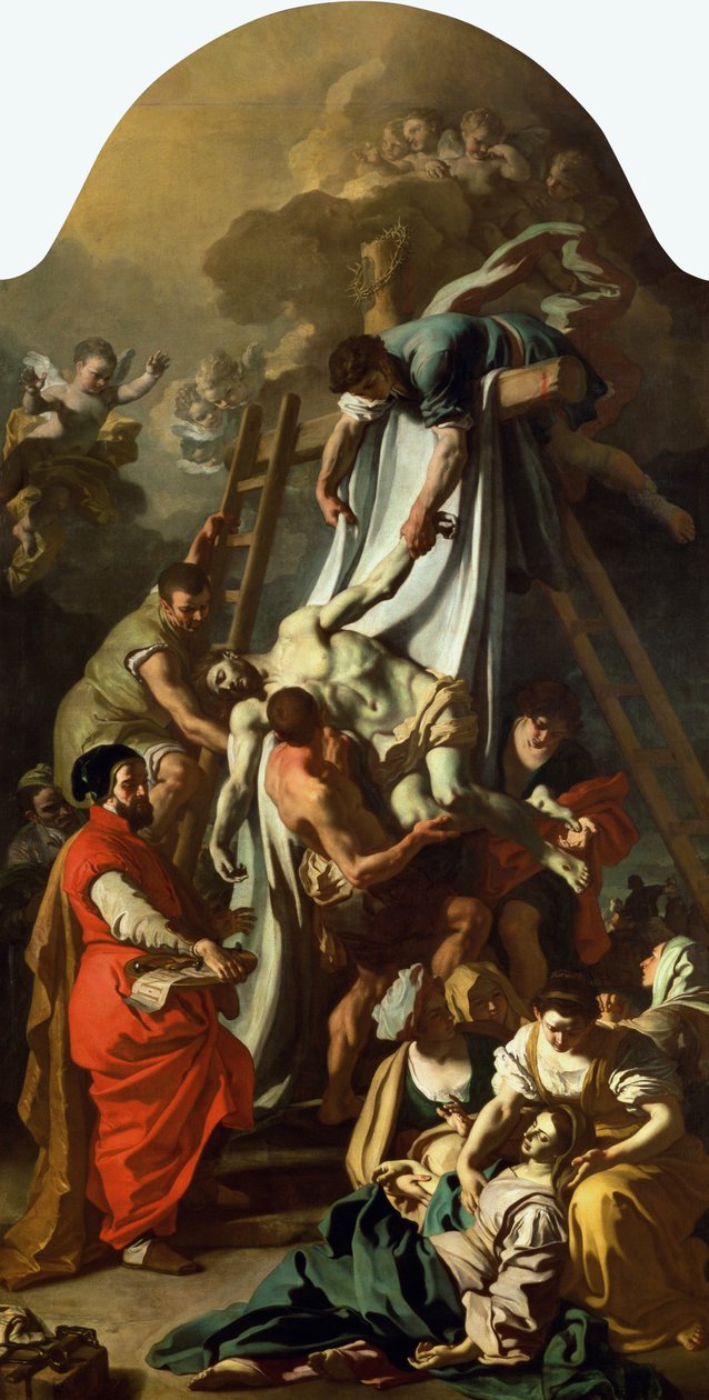 Nedstigningen fra korset, 1729 af Francesco Solimena