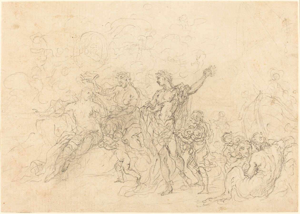 Ægteskabet mellem Bacchus og Ariadne af Francesco Solimena