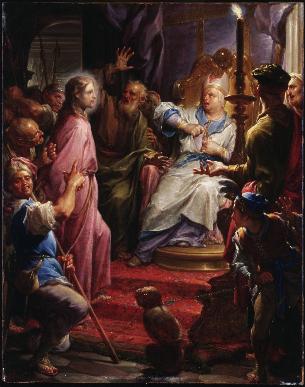 Kristus foran Kajfas af Francesco Trevisani