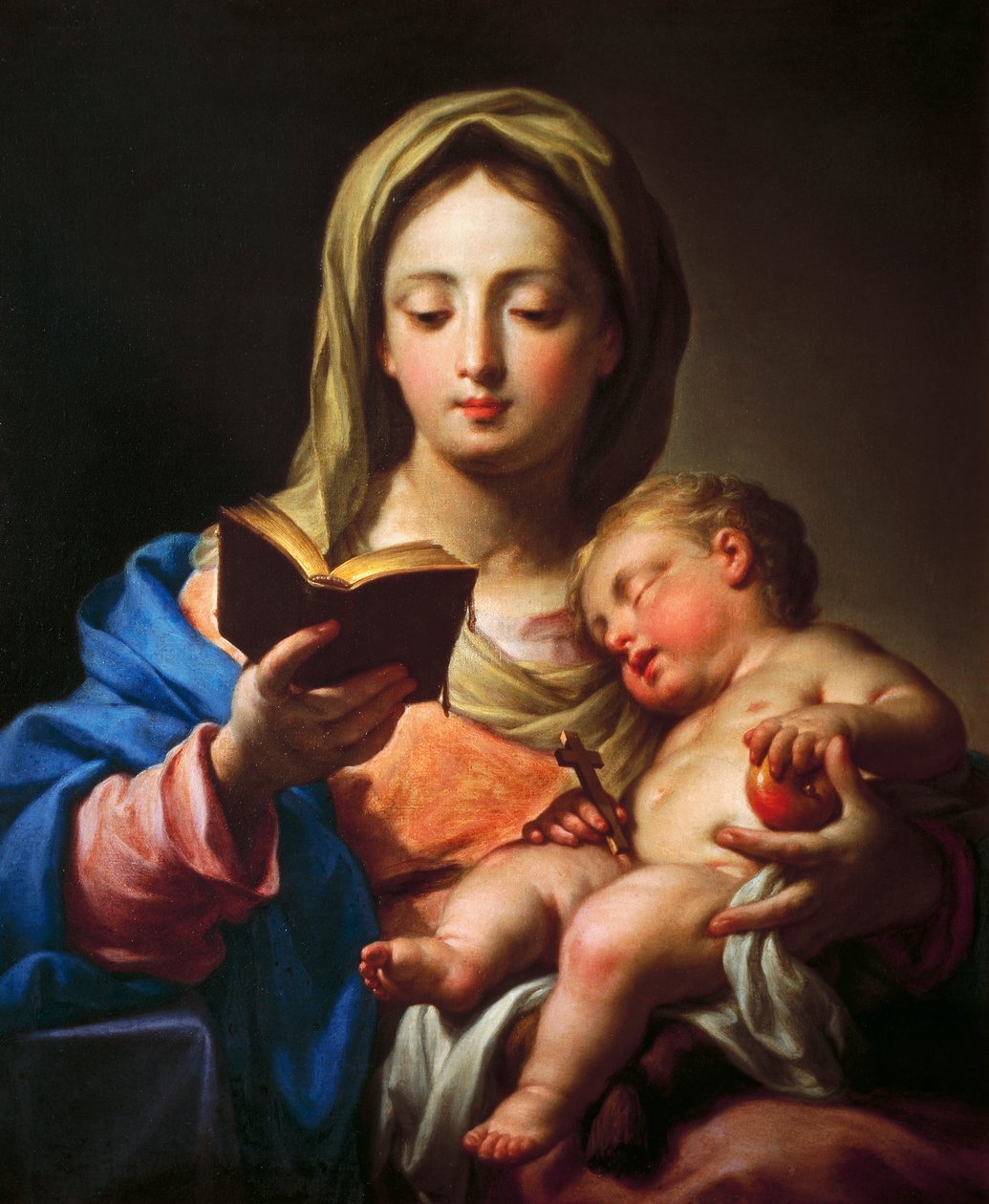Madonna med barn (olie på lærred) af Francesco Trevisani