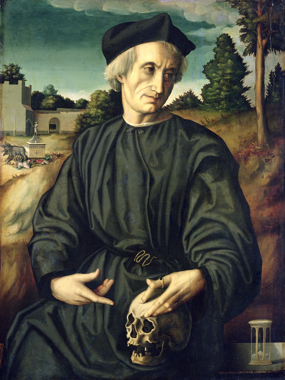 Portræt af pave Hadrian VI (1459-1523) som præst af Francesco Ubertini Il Bacchiacca