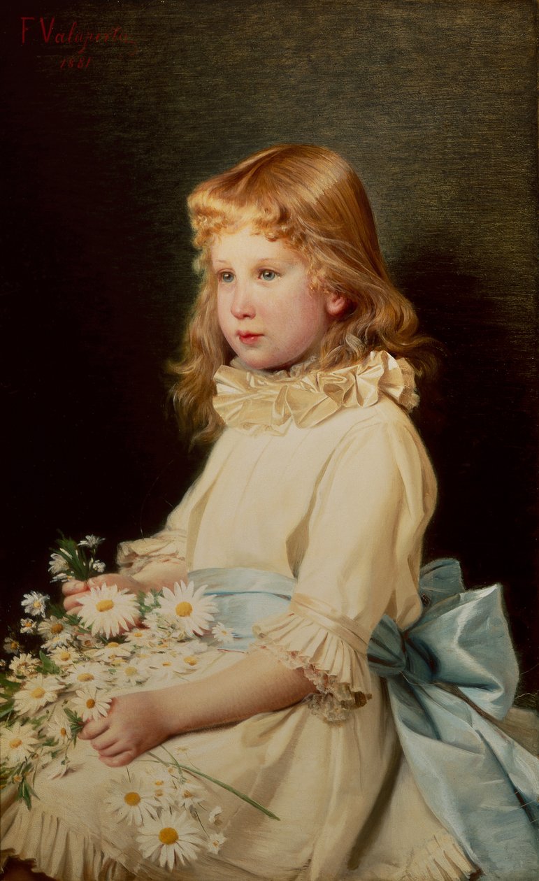 Portræt af Marguerite de Neufville af Francesco Valaperta