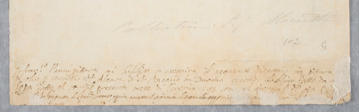 Sankt Ansano døber Sieneserne, ca. 1593 (kridt på papir) af Francesco Vanni