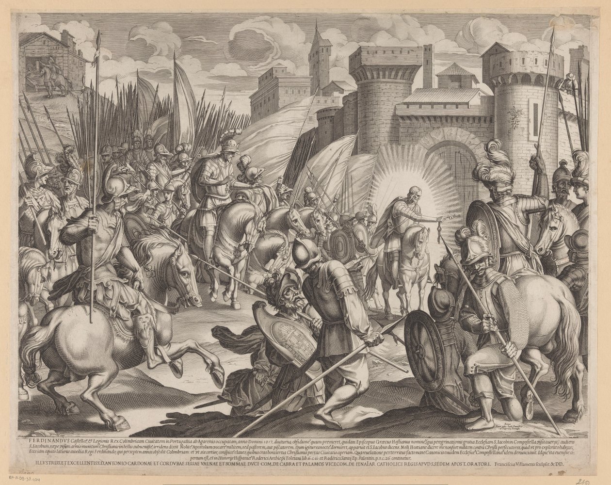 Erobring af Coimbra af Ferdinand I af León af Francesco Villamena