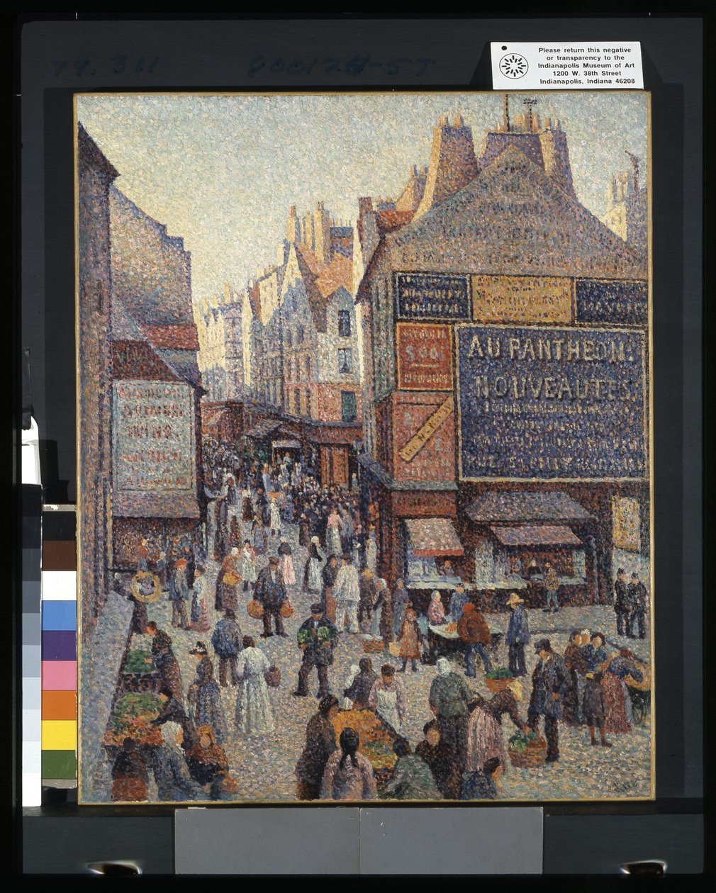 Rue Mouffetard (olie på lærred) af Francesco Vinea