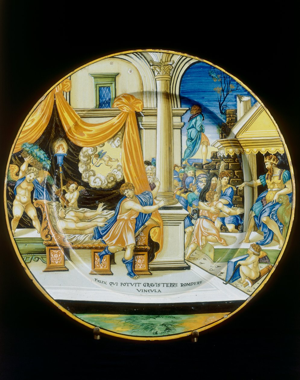 Fristelse af Guiseppe Ebreo, tallerken af ​​Francesco Xanto Avelli konserveret i Museo Nazionale del Bargello, Firenze af Francesco Xanto Avelli