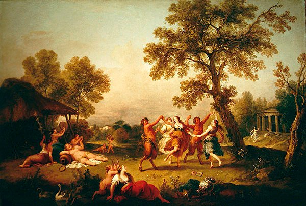 Bacchanal, ca. 1740-50 af Francesco Zuccarelli