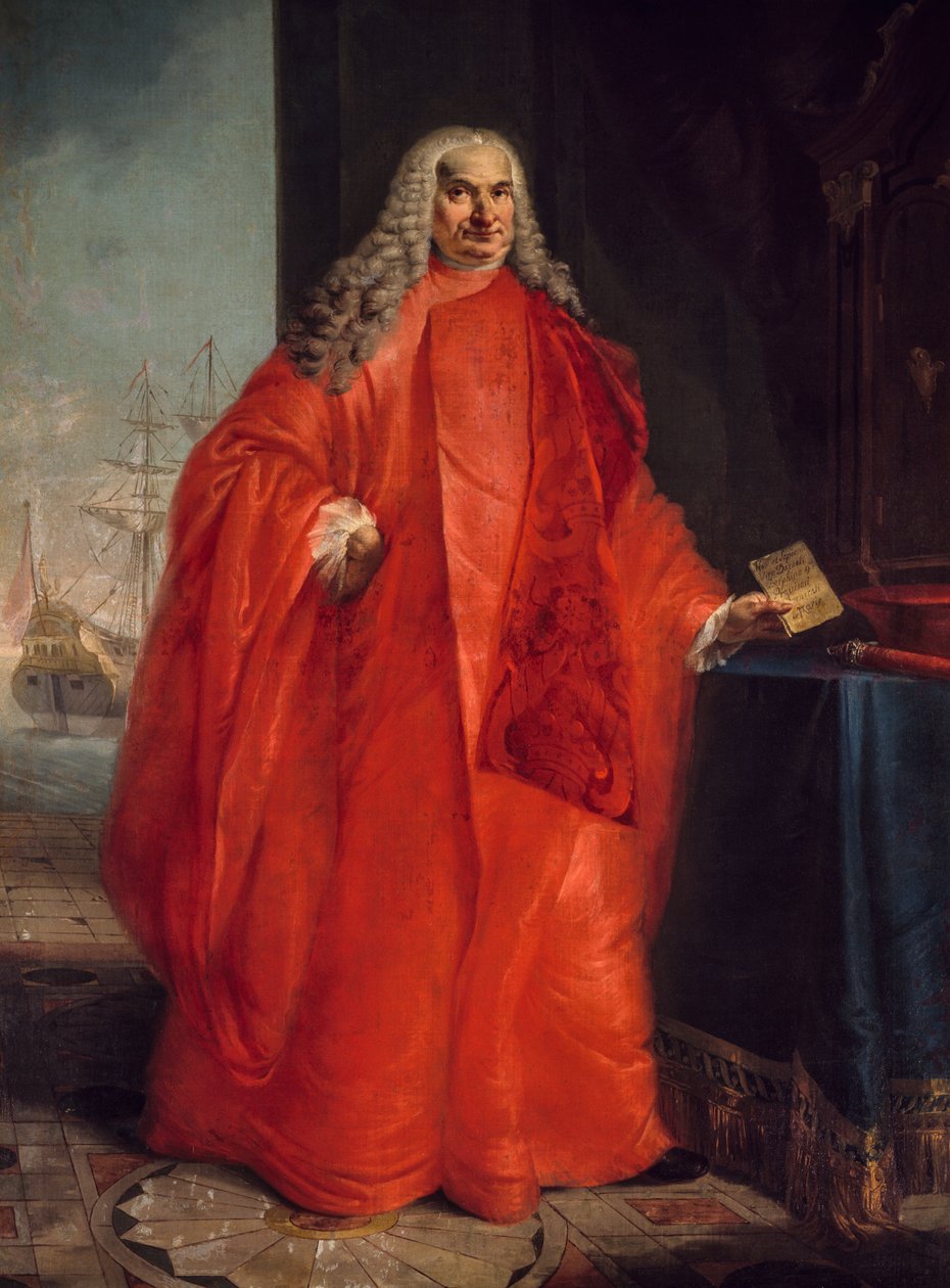 Muotokuva Daniele Girolamo Dolfinista (1656-1729), venetsialaisesta poliitikosta af Francesco Zugno