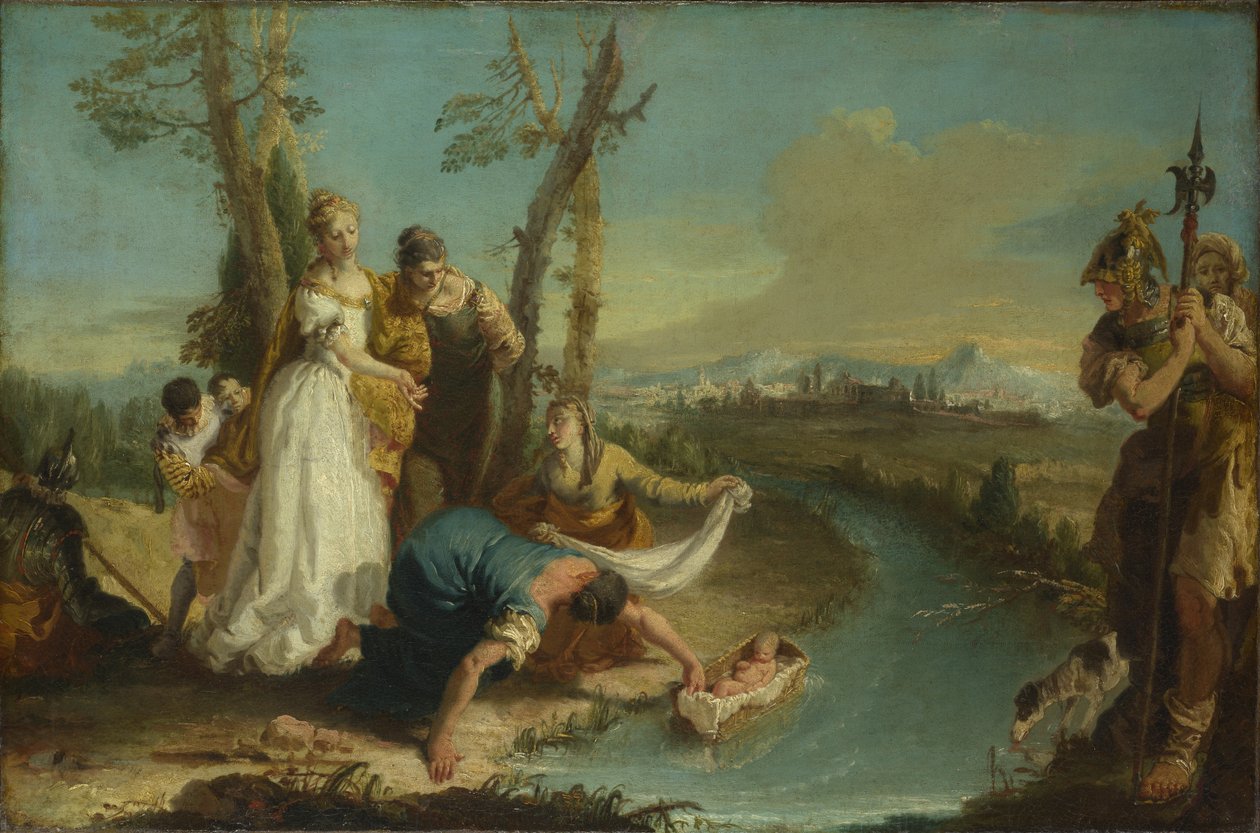 Fundet af Moses efter 1740 af Francesco Zugno