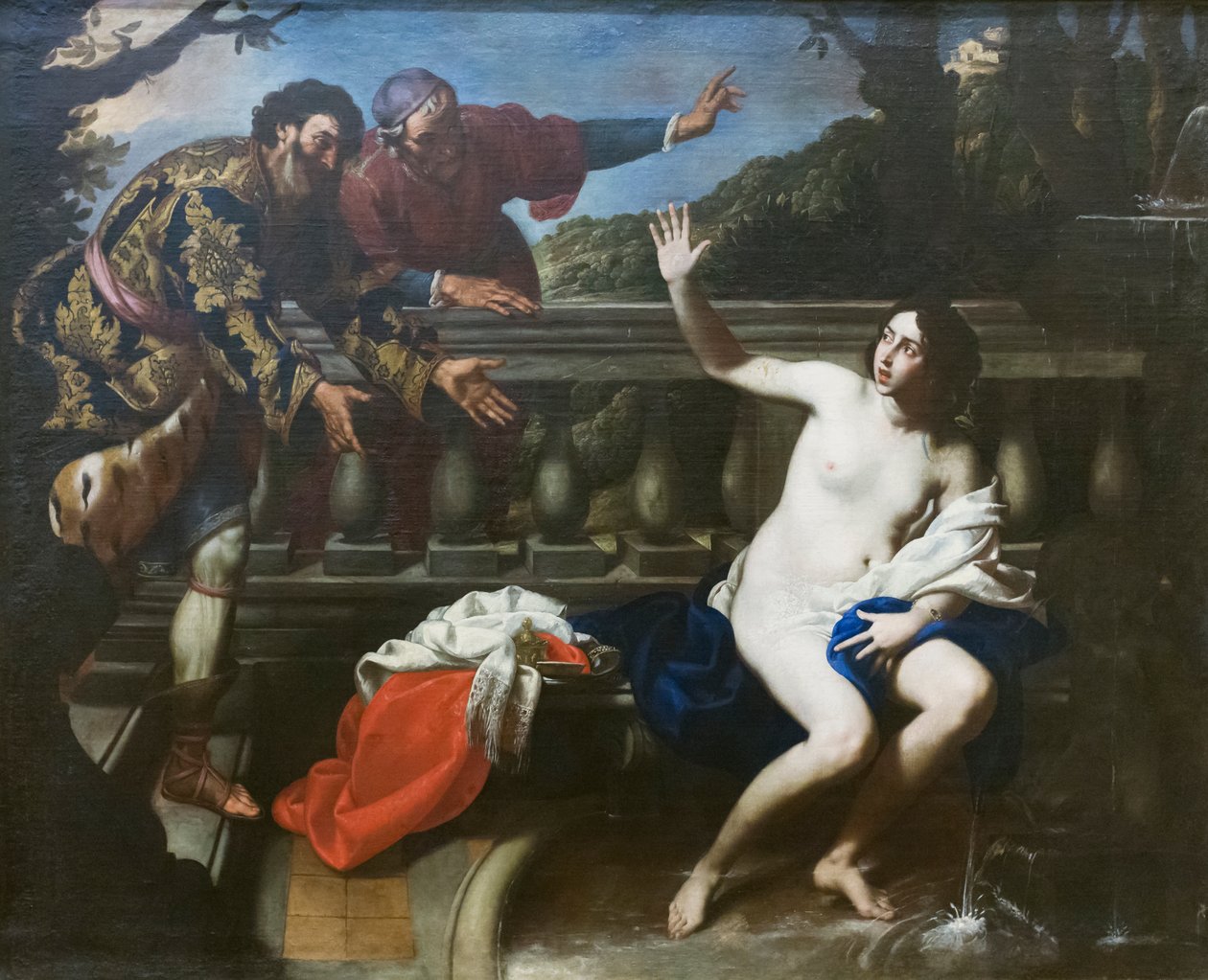 Susanna og de ældste af Francesco de (c.1600 54) Rosa