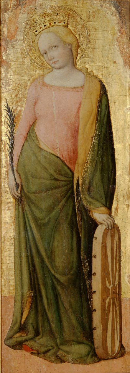 Den hellige Katarina af Alexandria, c1443-1468 af Francesco de Franceschi