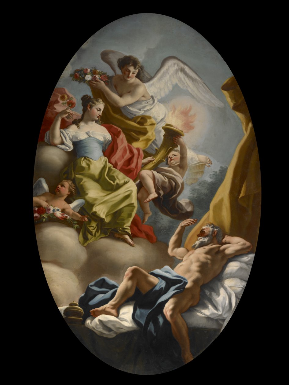 Allegori om visdom og sandhed, ca. 1750 af Francesco de Mura