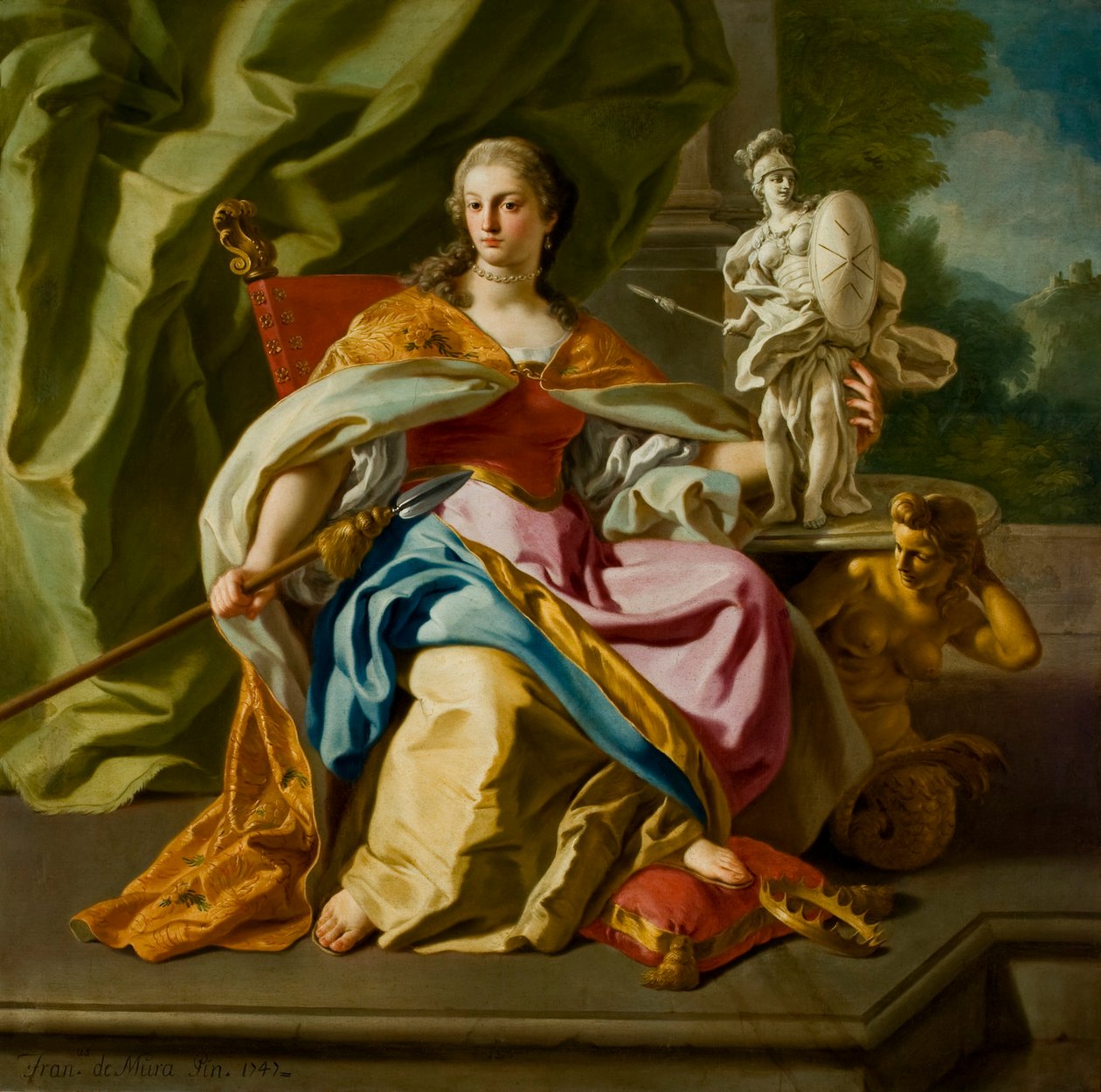 Allegori om adelen af Maltas orden, 1747. af Francesco de Mura