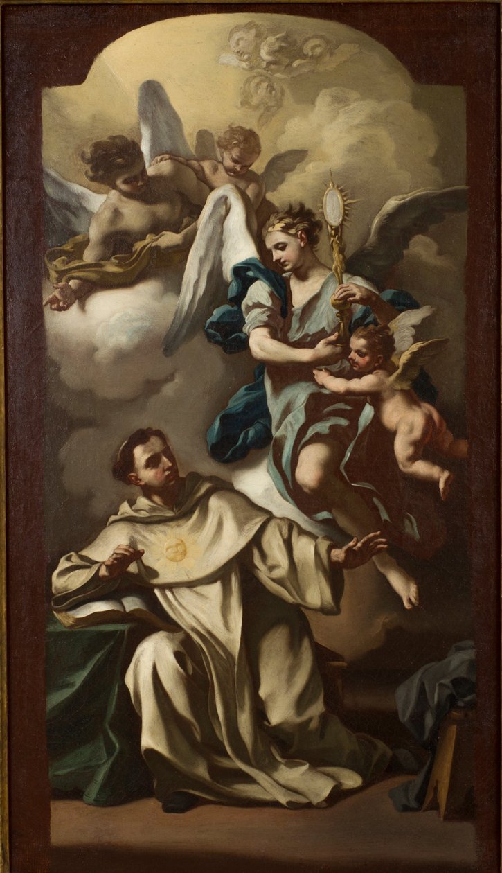 Tilsynekomst af hostien til Sankt Thomas af Aquino af Francesco de Mura