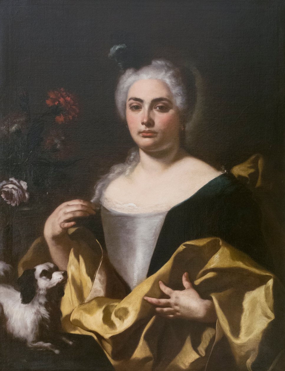 Portræt af malerens kone af Francesco de Mura