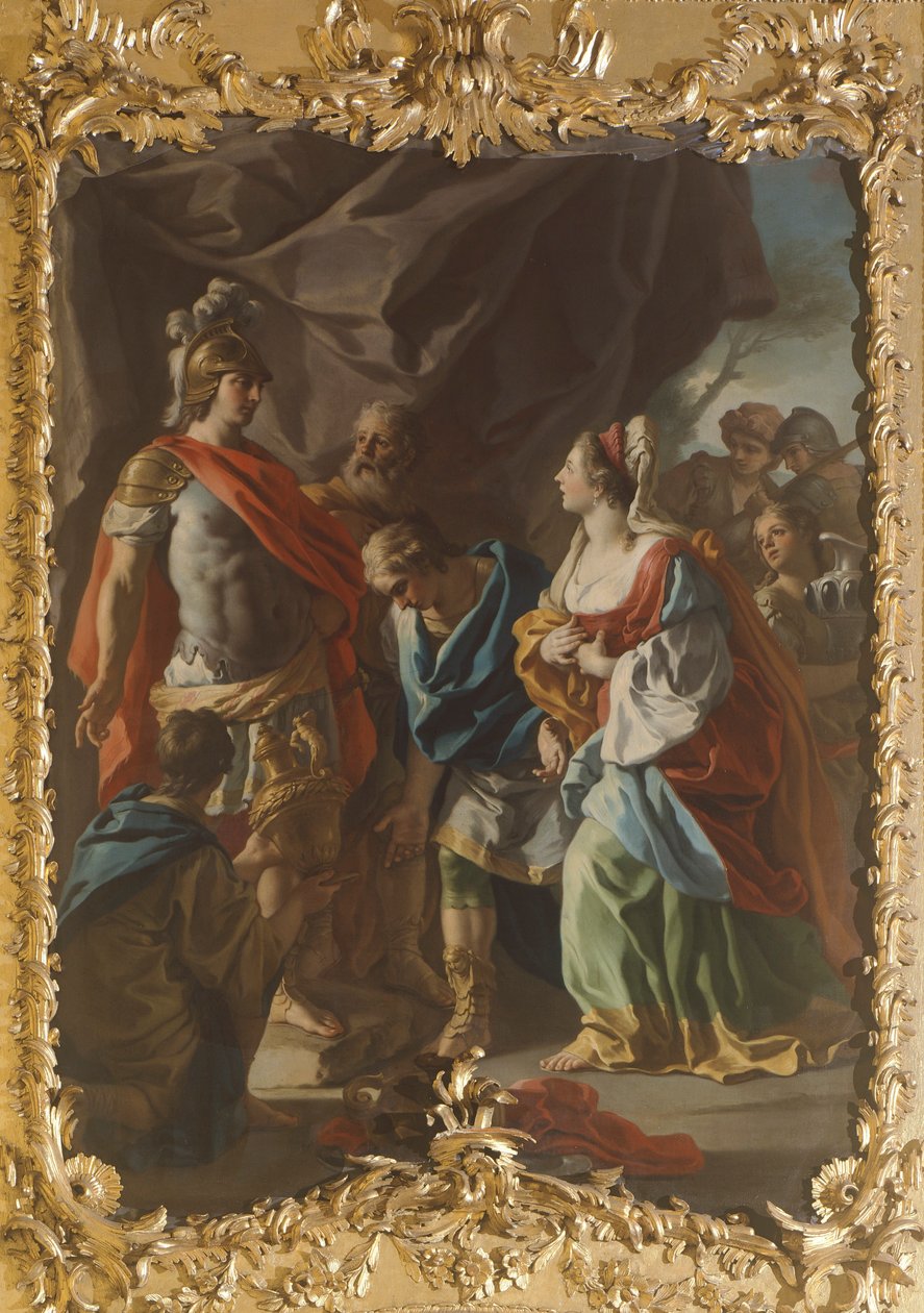 Historier om Alexander, af Francesco De Mura (1696-1782) af Francesco de Mura