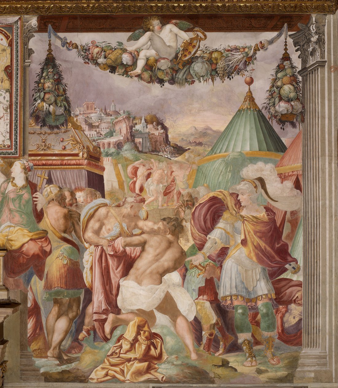 Straffen af den forræderiske skolemester i Falerii, ca. 1544 af Francesco de Rossi