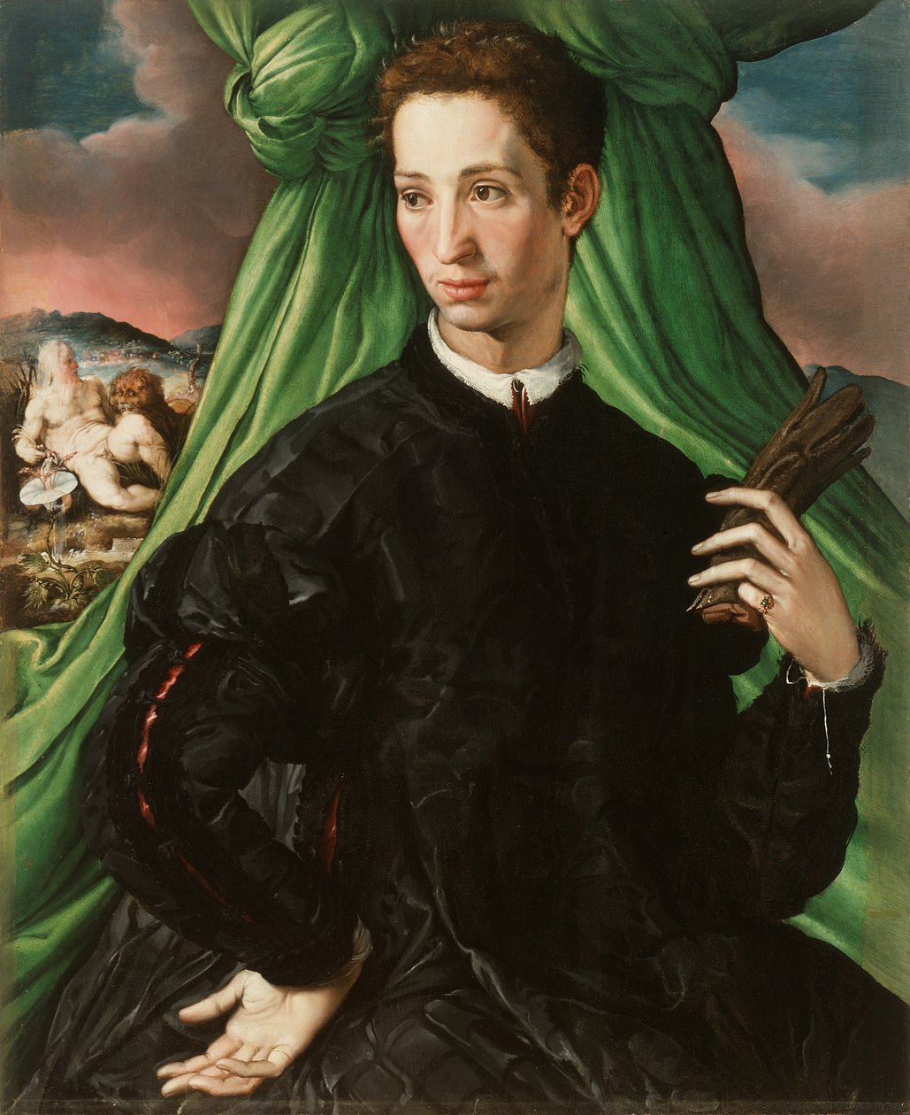 Portræt af en florentinsk adelsmand af Francesco de Rossi Salviati Cecchino