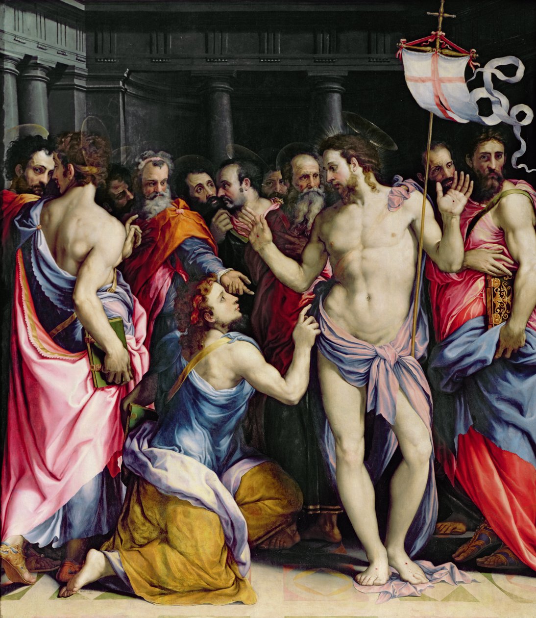 The Incredulity of St. Thomas, c.1547 af Francesco de Rossi Salviati Cecchino