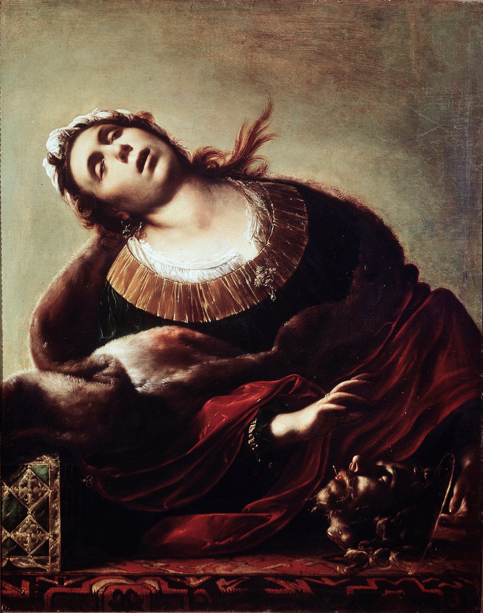 Herodiade med Johannes Døberens hoved Salome overrakte Johannes Døberens hoved til sin mor Herodiade, repræsenteret i ekstase. Maleri af Francesco Cairo (1607-1665) Pinacoteca civica fra det 17. århundrede, Vicenza af Francesco del Cairo