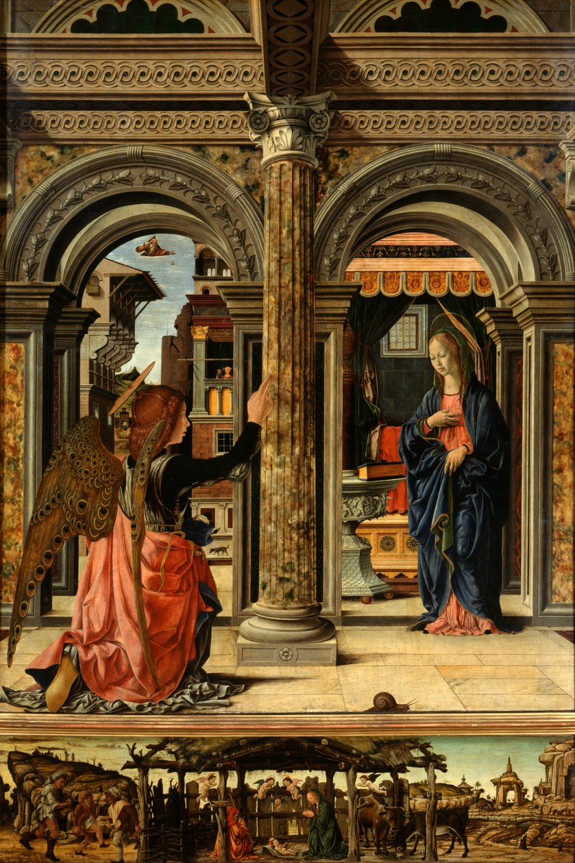 Bebudelsen, 1470-1472 af Francesco del Cossa
