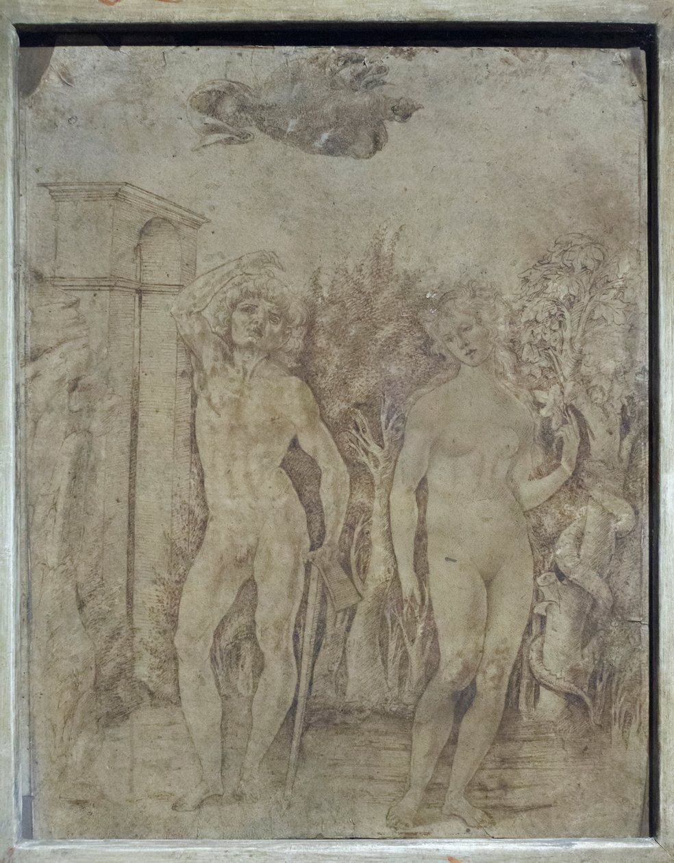 Adam og Eva, ca. 1470 (pen og blæk på pergament) af Francesco di Giorgio Martini