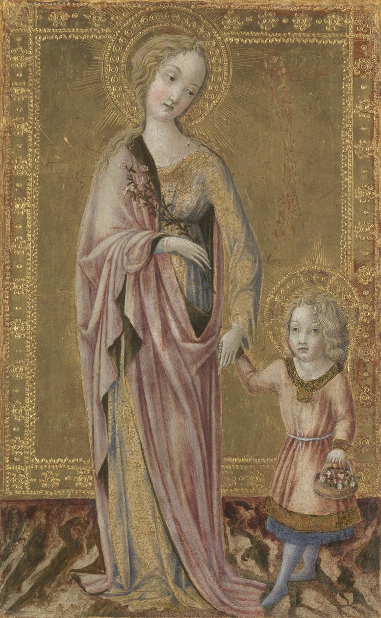 Saint Dorothy and the Infant Christ, ca 1460 af Francesco di Giorgio Martini