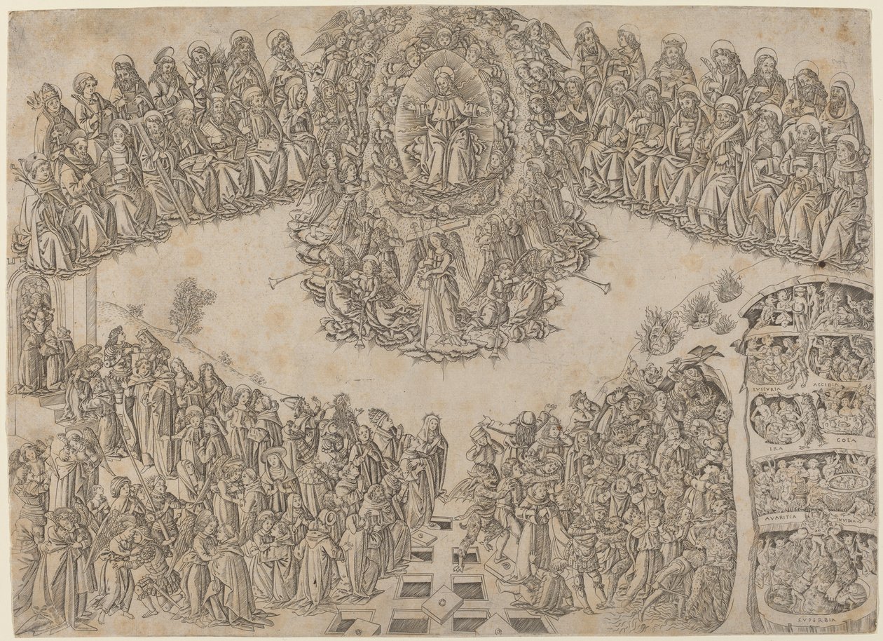 Den sidste dom af Francesco di Lorenzo Rosselli after Fra Angelico