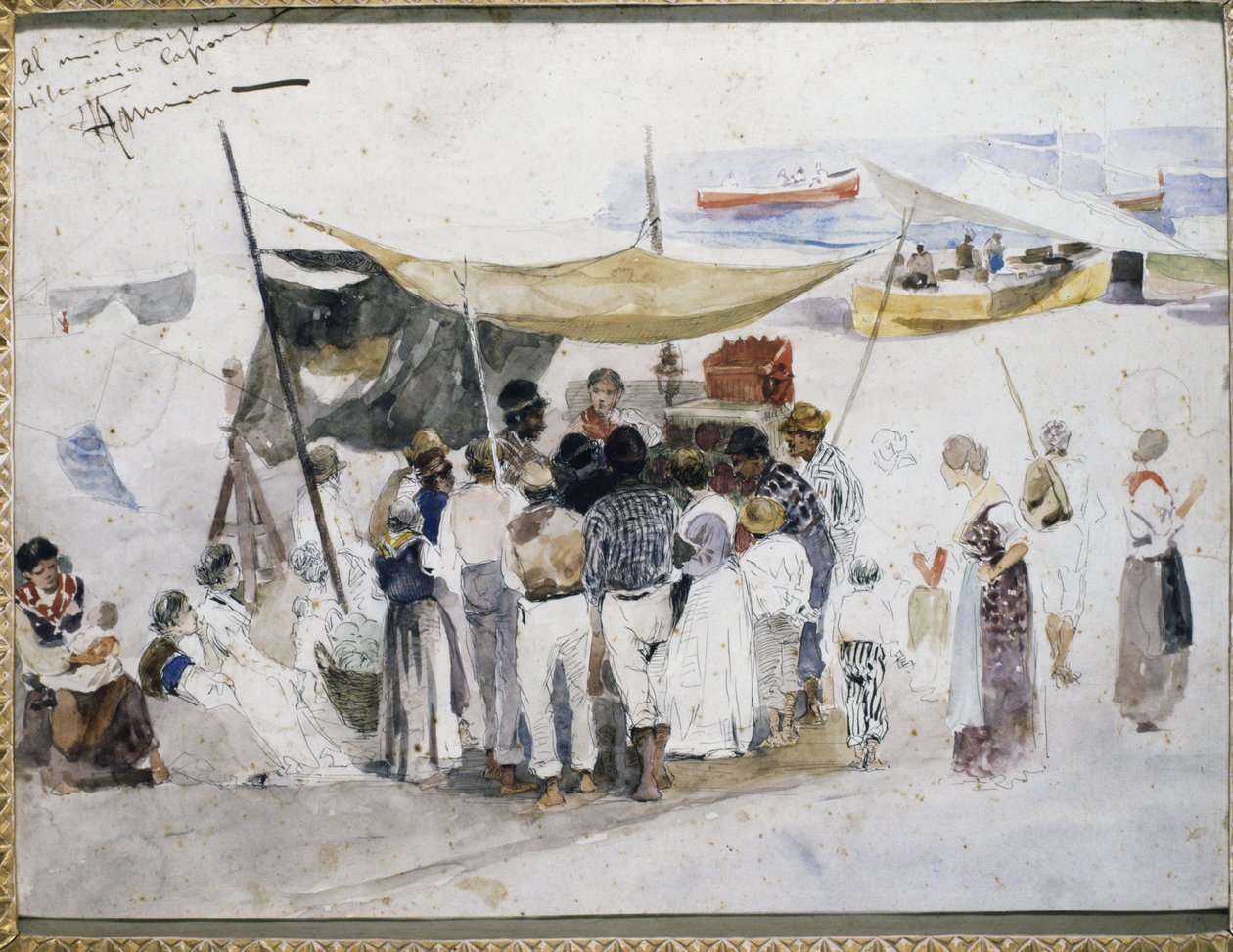 Historiefortælleren af Francesco Marino (1892-1954). Italien af Francesco di Marino