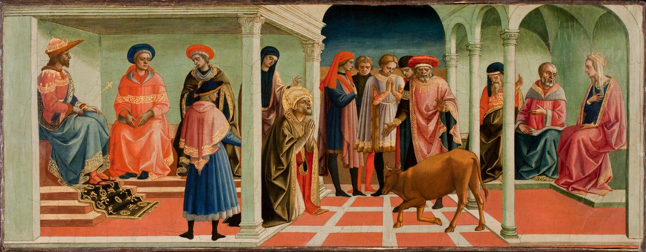 Et mirakel af St. Sylvester, 1450