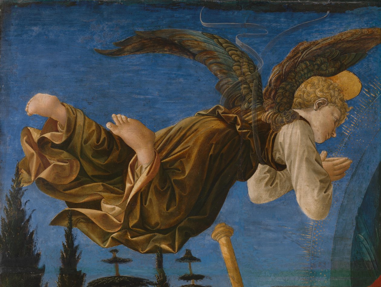 Englepanel af Pistoia Santa Trinità-altertavlen, 1455-1460 af Francesco di Stefano Pesellino