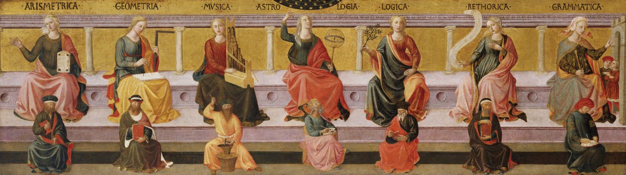 De syv liberale kunster, ca. 1450 af Francesco di Stefano Pesellino