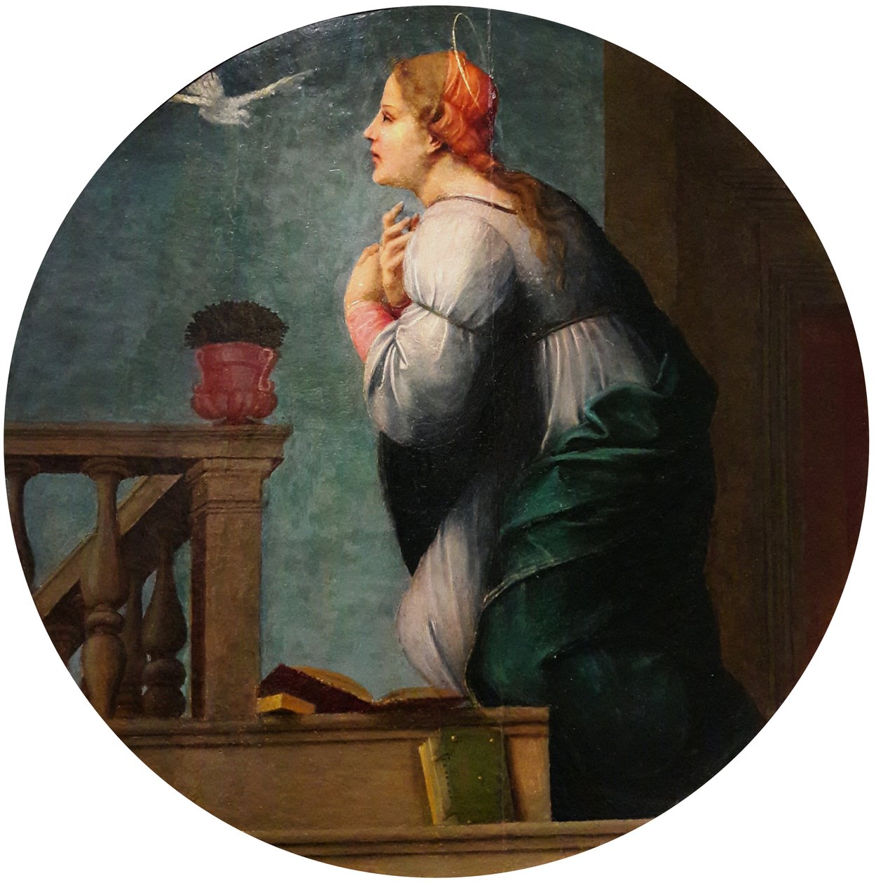 Mary fra bebudelsesparret af Francesco di Cristofano Franciabigio
