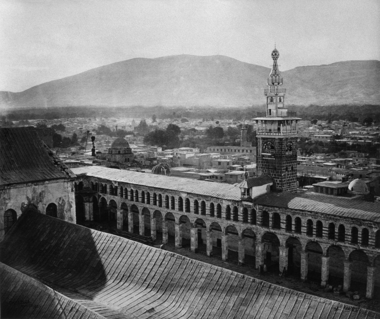 Umayyad-moskeen, Damaskus, Syrien, 1862 (se også 345703) af Francis Bedford