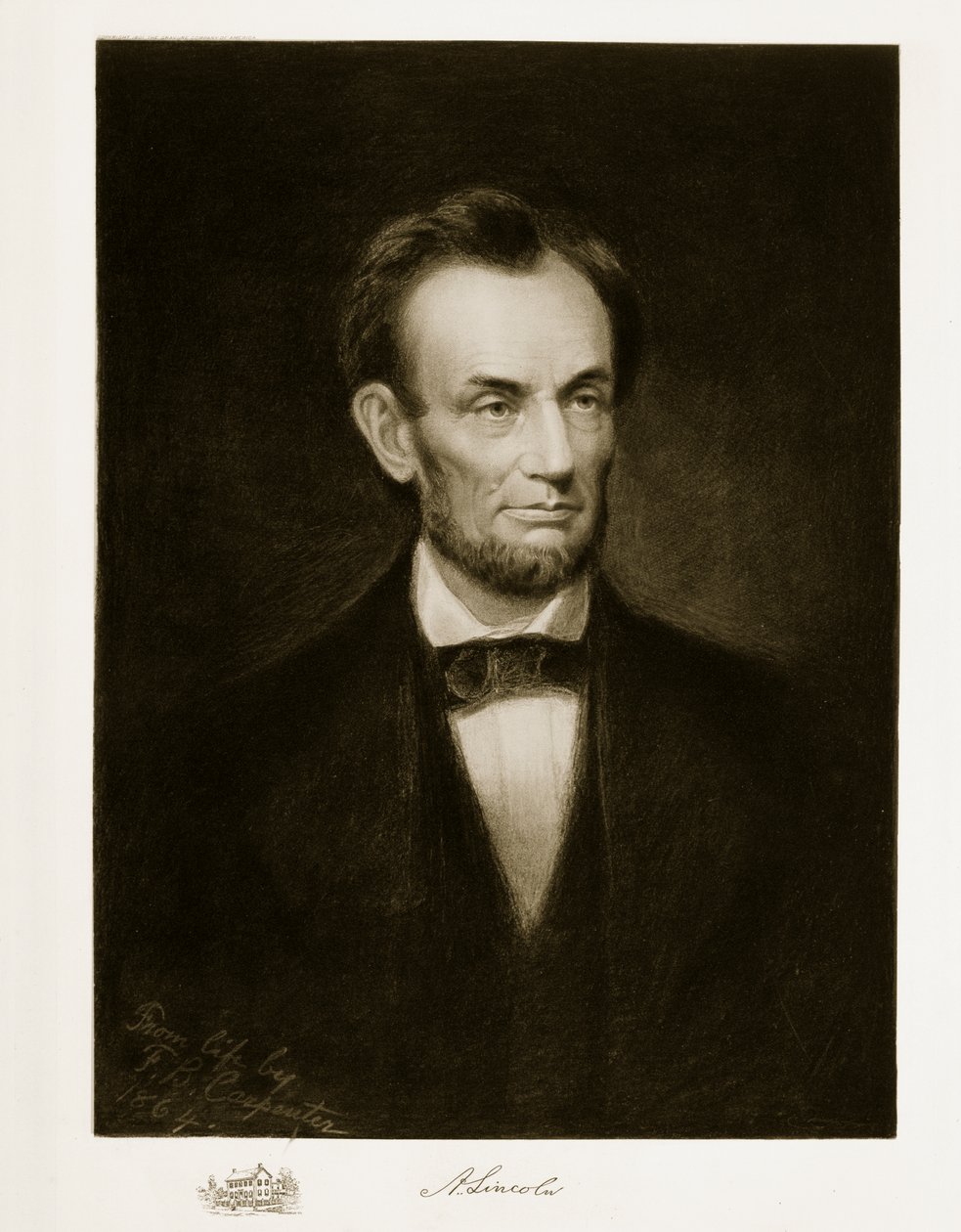 Abraham Lincoln, 16. præsident for Amerikas Forenede Stater, 1864, udg. 1901 (fotogravure) af Francis Bicknell Carpenter