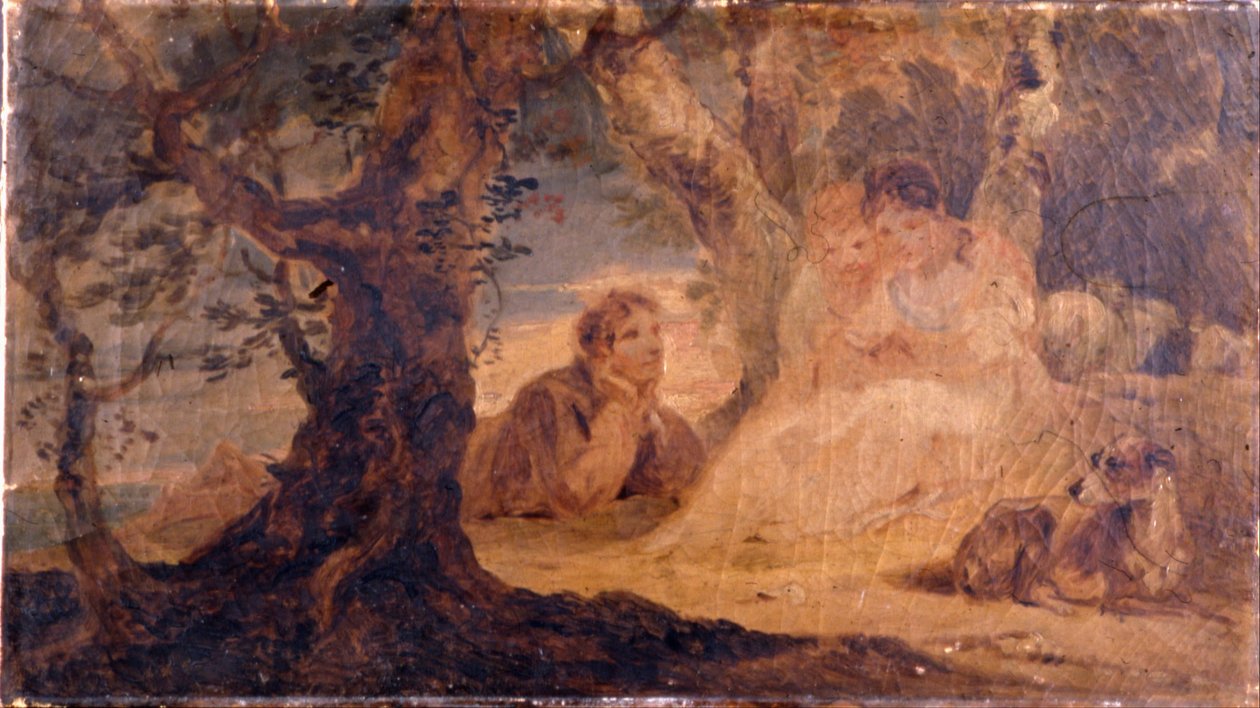 Figurer i et landskab af Francis Bourgeois
