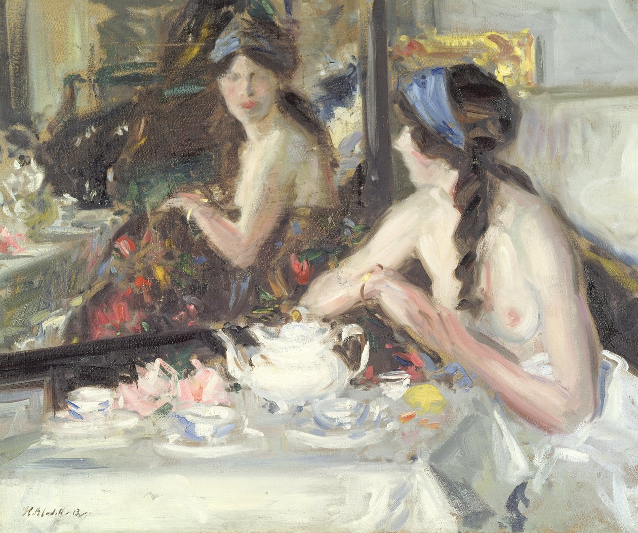 Ved spejlet, 1913 af Francis Campbell Boileau Cadell
