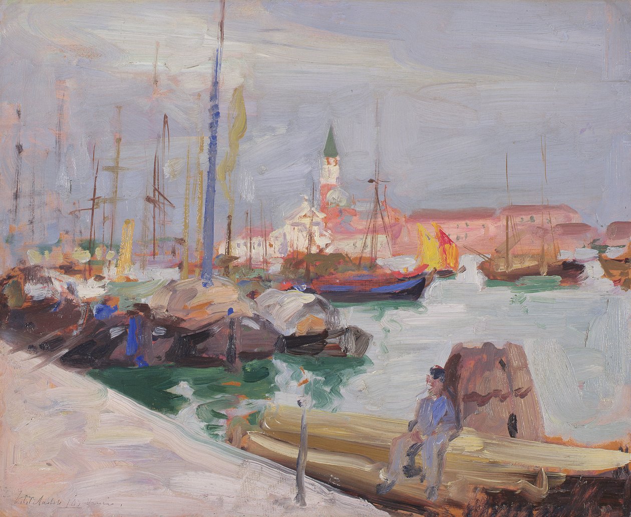 Venedig, ca. 1910 af Francis Campbell Boileau Cadell