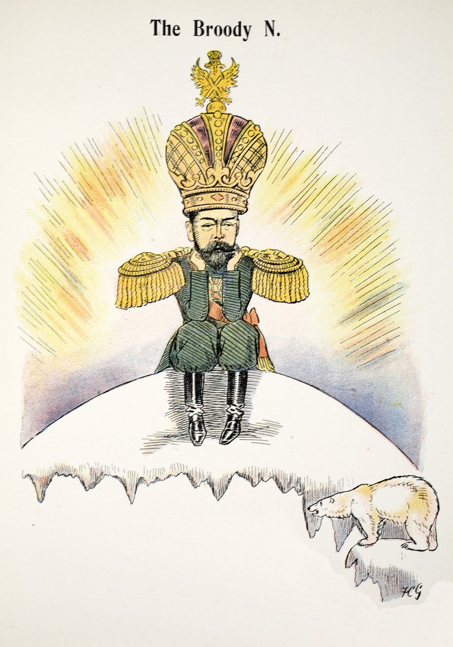 The Broody N, illustration fra The Struwwelpeter Alphabet, vers af Harold Begbie (1871-1929) af Francis Carruthers Gould