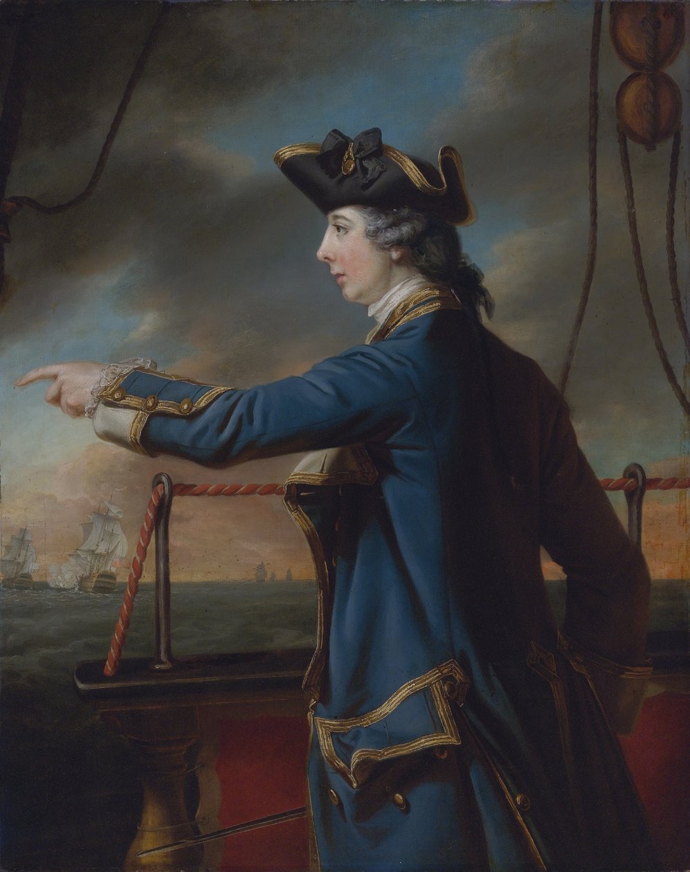 Edward Knowles (1742-1762), kaptajn ved HMS Peregrine af Francis Cotes