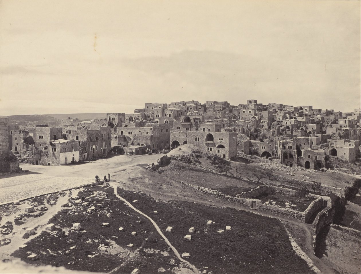 Bethlehem, fra det latinske kloster af Francis Frith