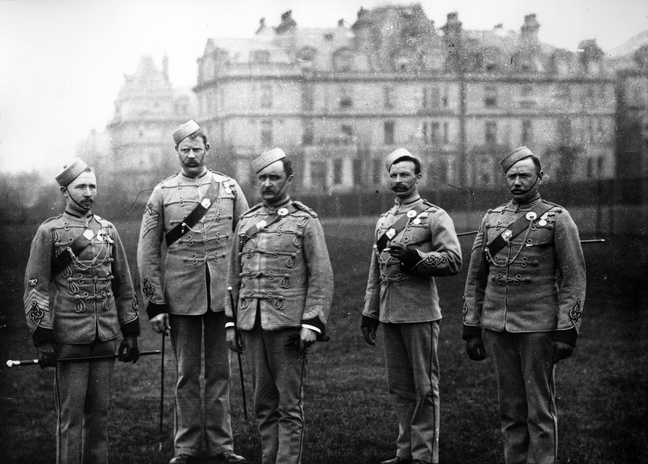 Officerer i Queens Westminster Volunteers (13th Middlesex), ca. 1890