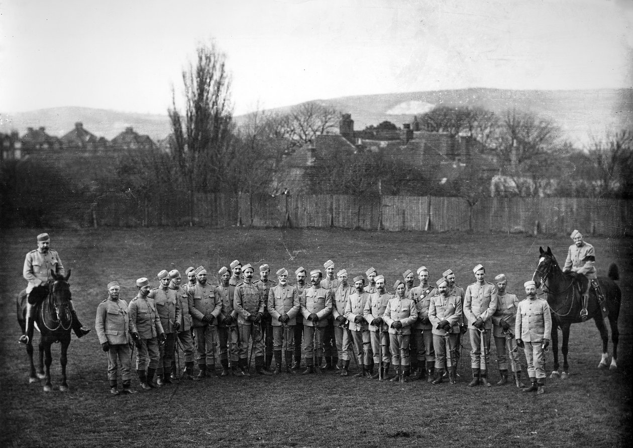 Officerer fra Queens Westminster Volunteers (13th Middlesex), ca. 1890