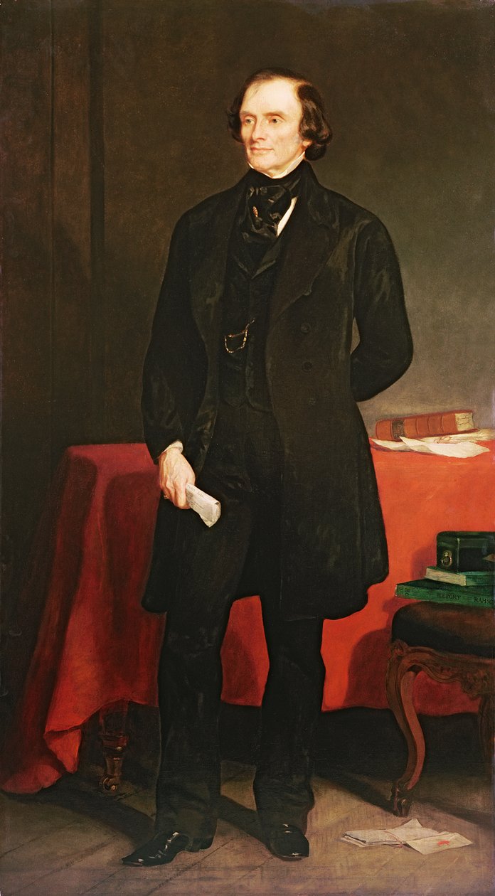 Portræt af John Russell (1792-1878) 1. Earl Russell, 1853 af Francis Grant