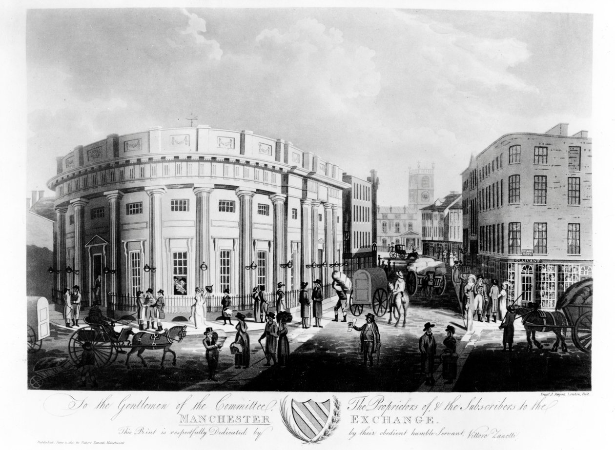 Manchester Exchange, 1810 af Francis James Sarjent