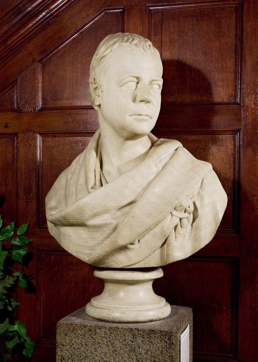 Sir Walter Scott (1771-1832) (marmor) af Francis Legatt Chantrey