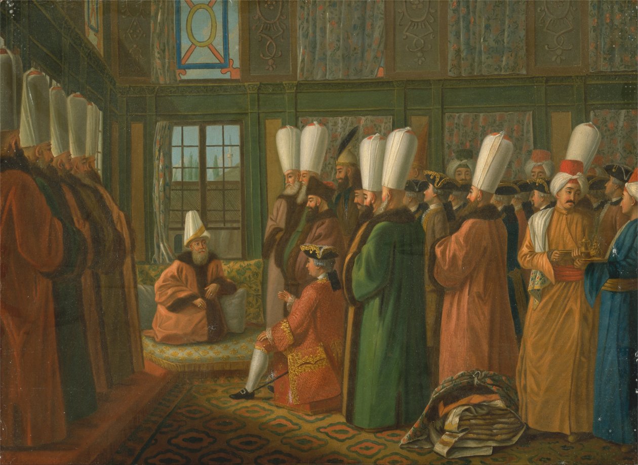 Grand Vizier giver publikum til den engelske ambassadør af Francis Smith