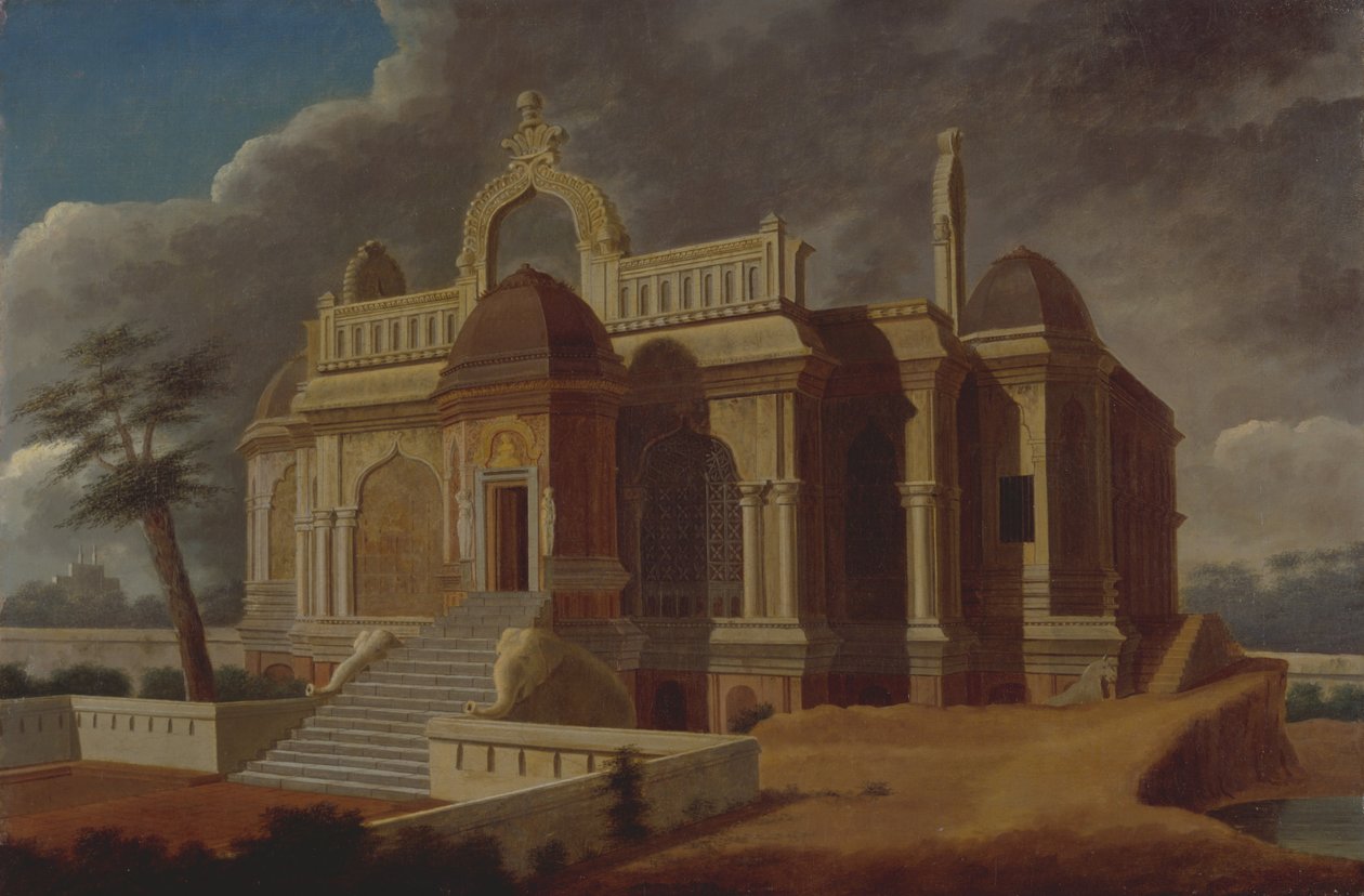 Mausoleum med stenelefanter af Francis Swain Ward