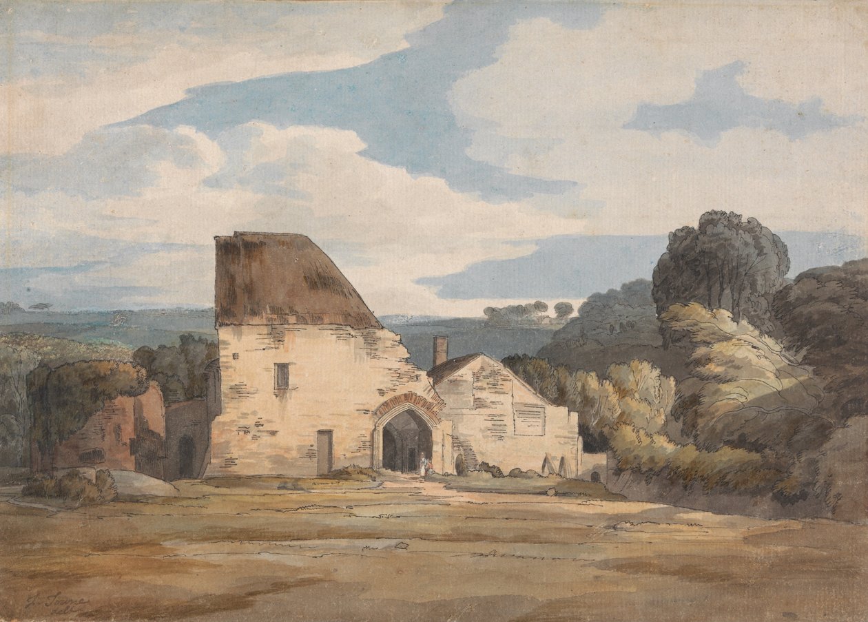 Dunkeswell Abbey, 20. august 1783 af Francis Towne