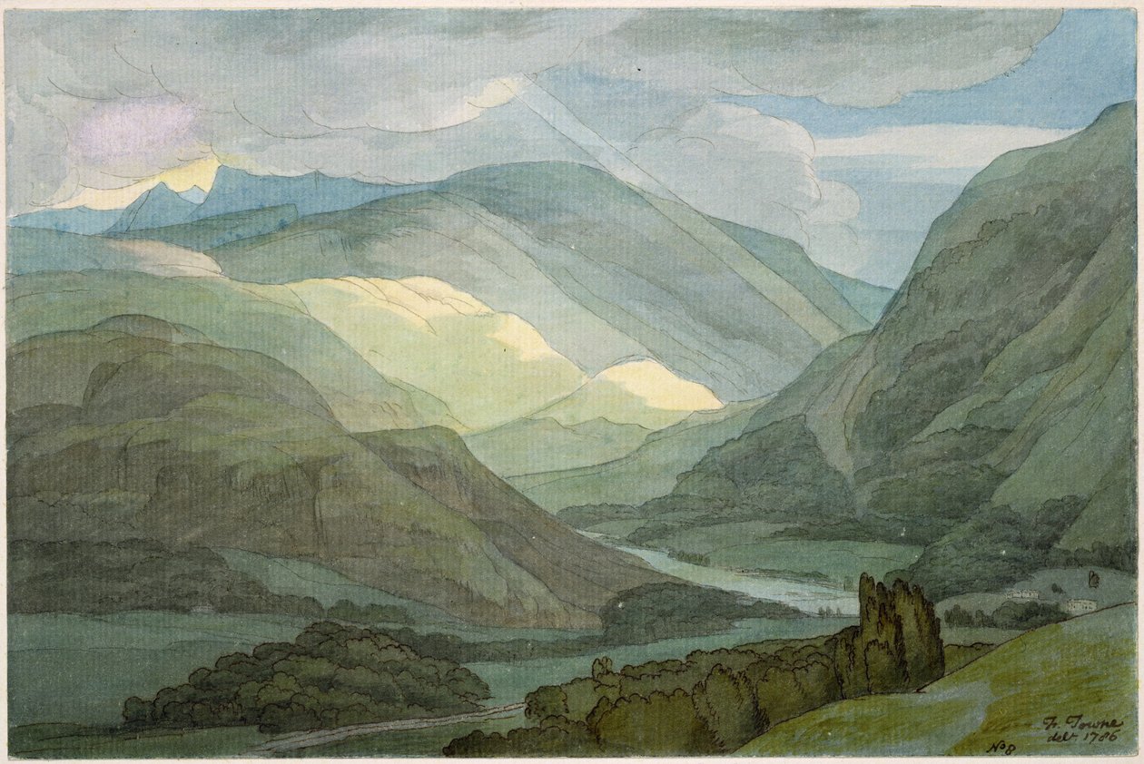 Rydal Vand, 1786 af Francis Towne